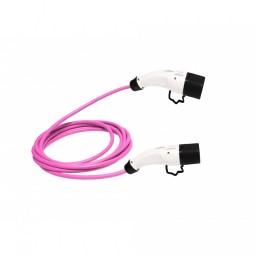 ZENCAR - ECHZC1PH8_16T1-2M - Electro CAR Charger Zencar cable 16A 1phase 8m Type1-Type2 magenta