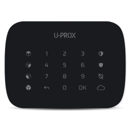 U-Prox - Keypad G4 Black - Multi-group keyboard with touch surface