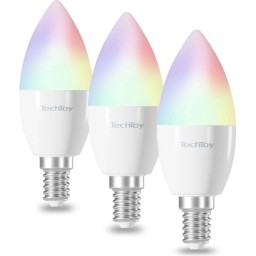 TechToy - TSL-LIG-E14ZB-3PC - Smart Bulb RGB 6W E14 ZigBee 3pcs set